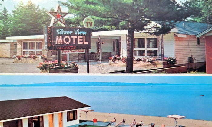 Silver View Beach Motel - Old Postcard (newer photo)